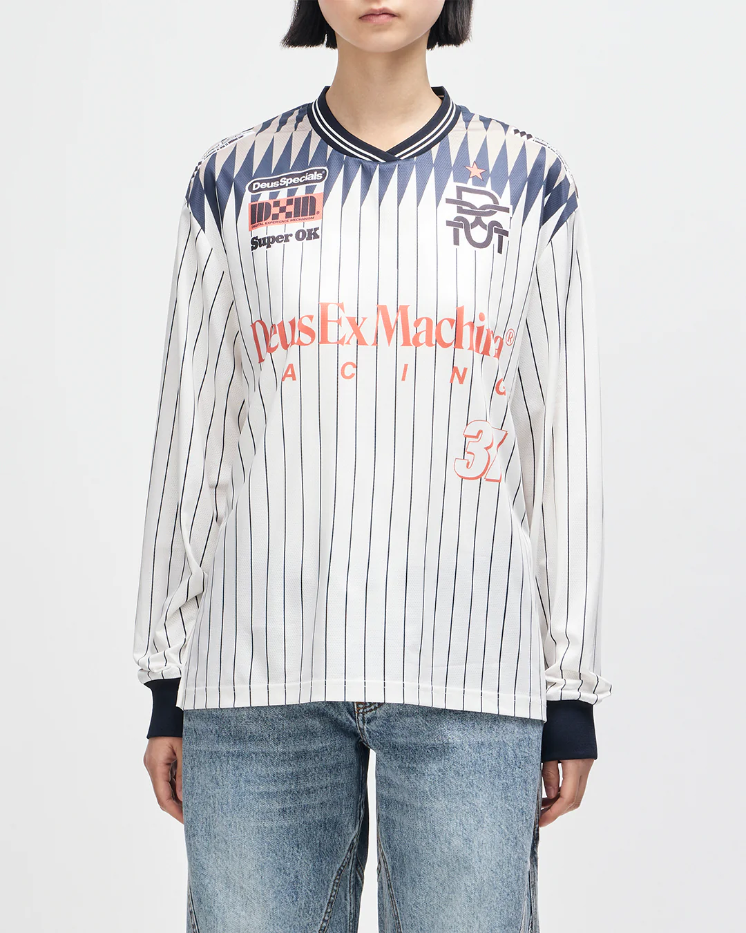 Arrii Moto Jersey - Flame Whisper White