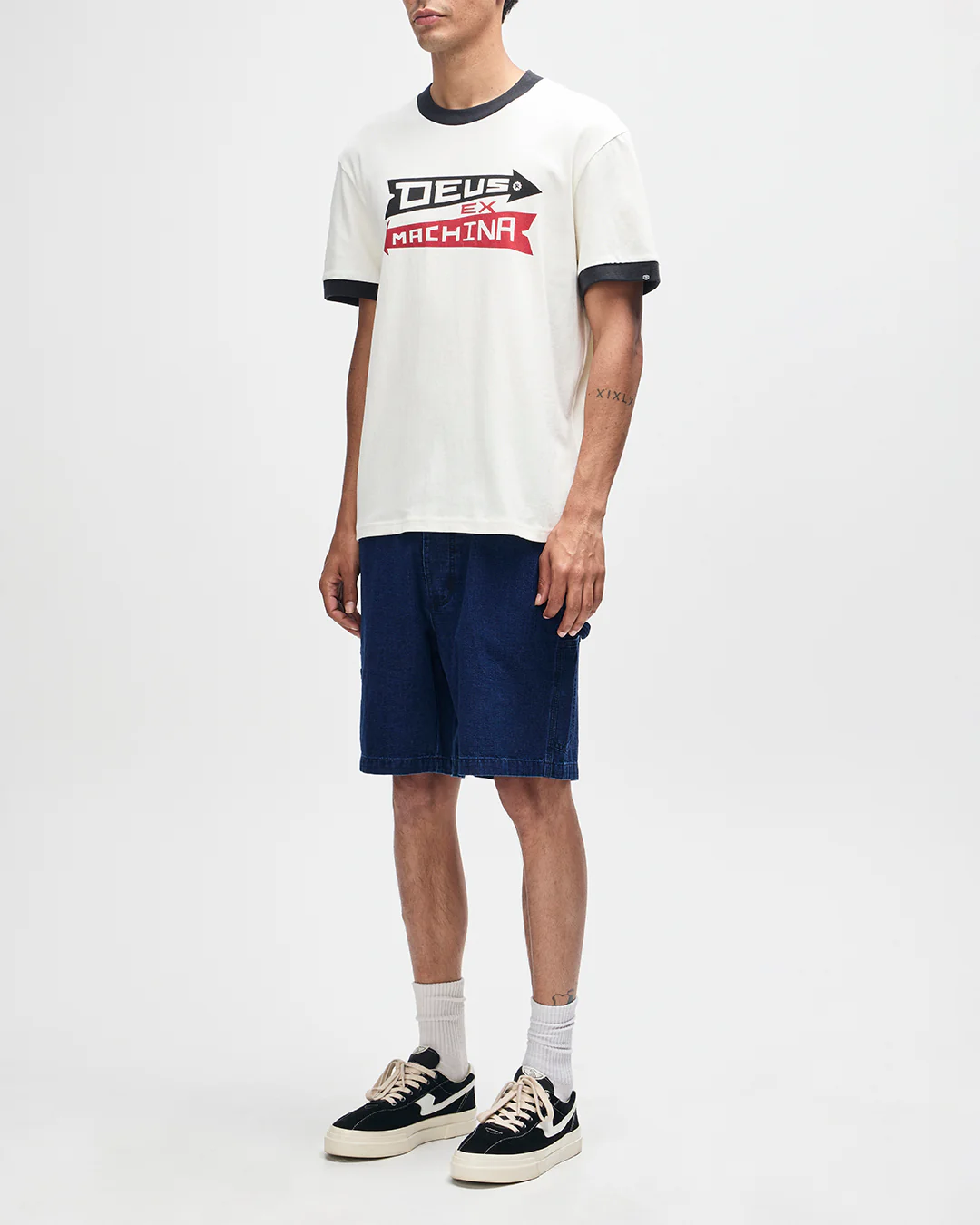 Arrows Ringer Tee - Pristine White - Image 9