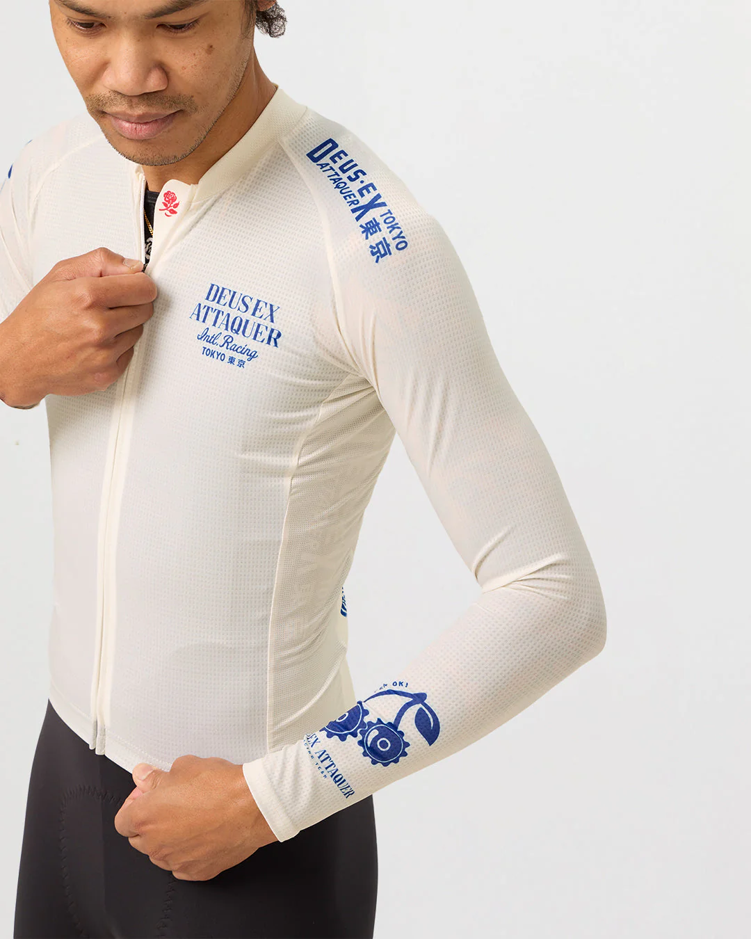 Deus Ex Attaquer Knocker Long Sleeve Jersey - Grey - Image 5