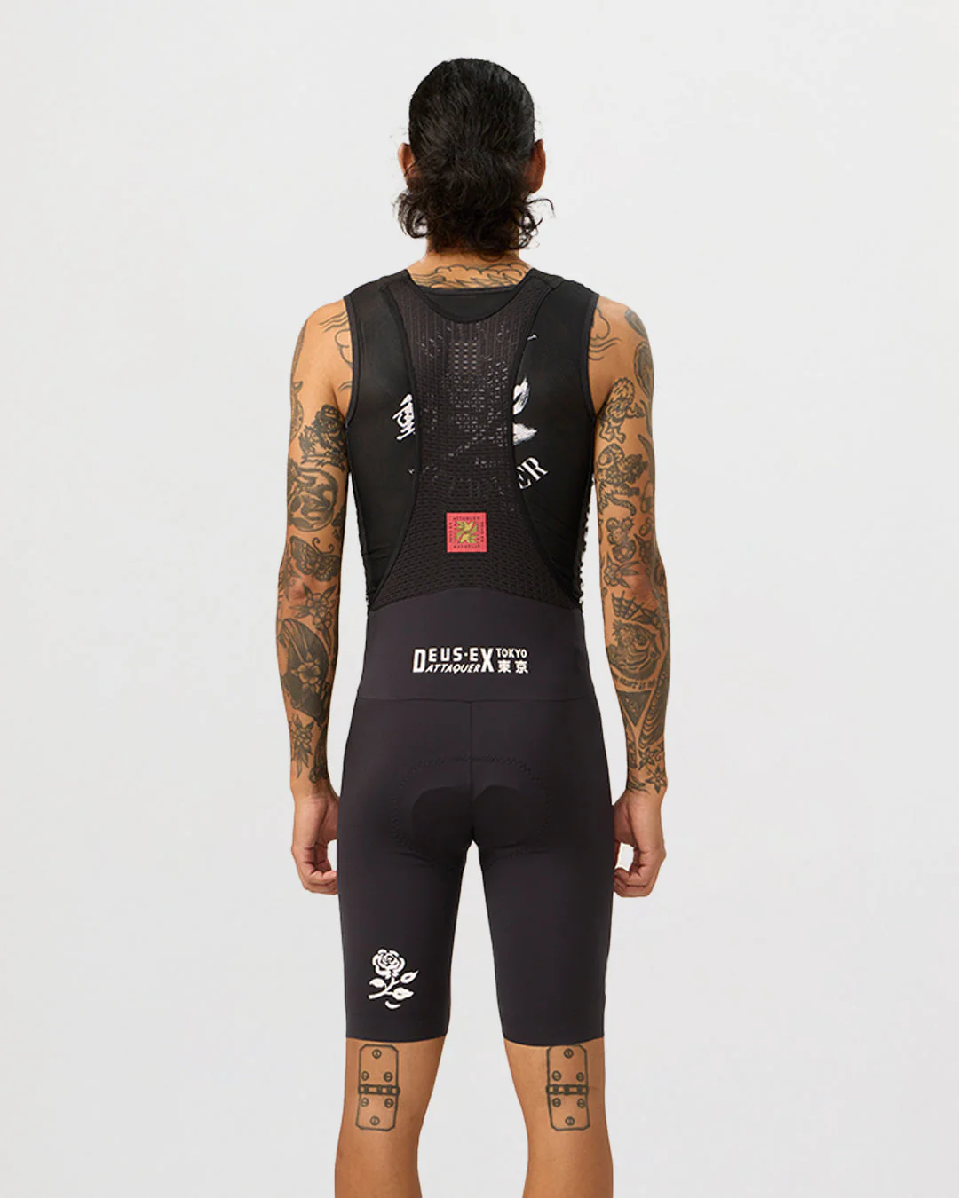 Deus Ex Attaquer Rose Bib Short - Black - Image 6