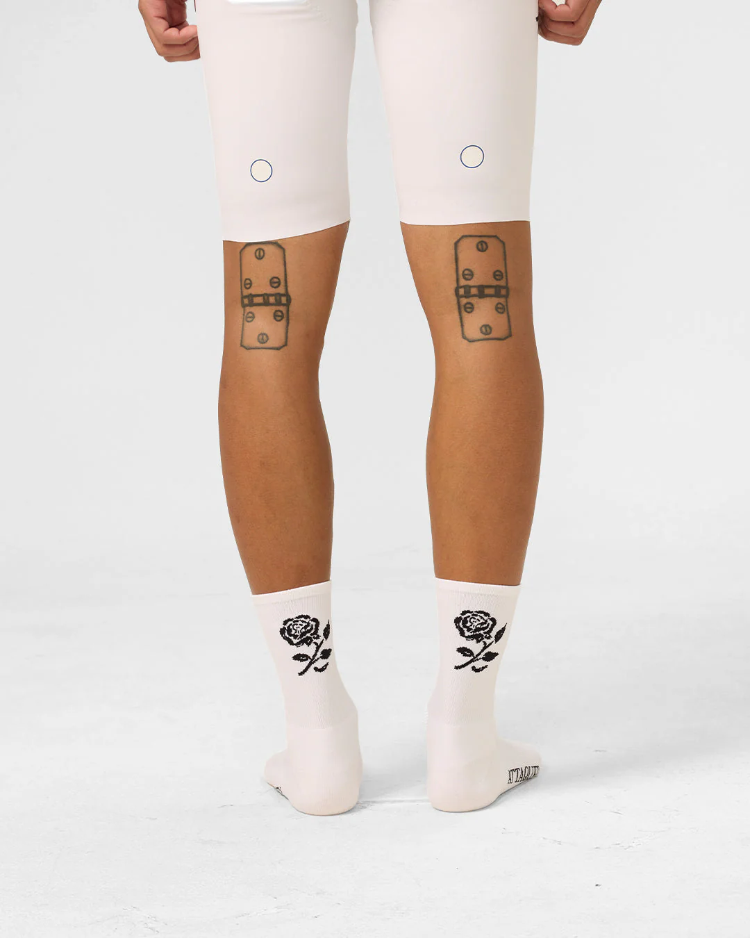 Deus Ex Attaquer Rose Socks - White