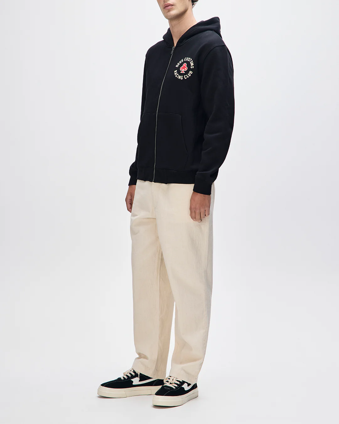 Basto Zip Hoodie - Black - Image 5