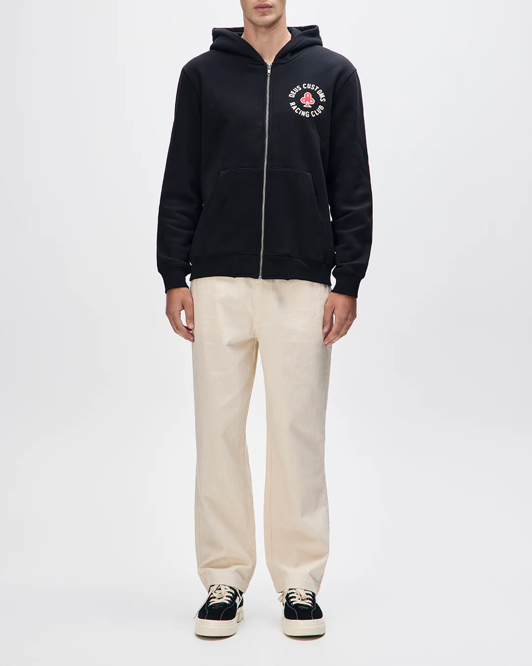 Basto Zip Hoodie - Black - Image 6