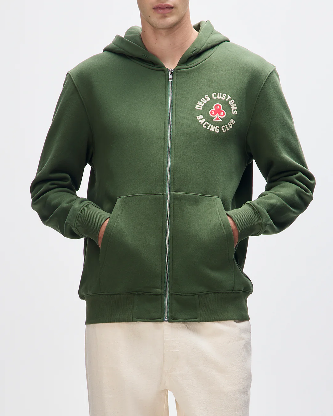 Basto Zip Hoodie - Cypress Green