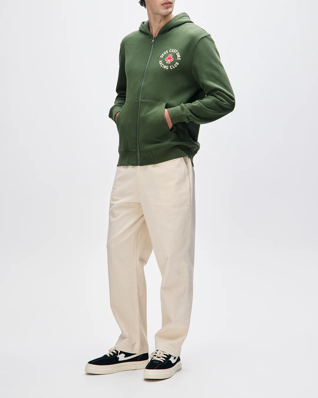 Basto Zip Hoodie - Cypress Green - Image 5