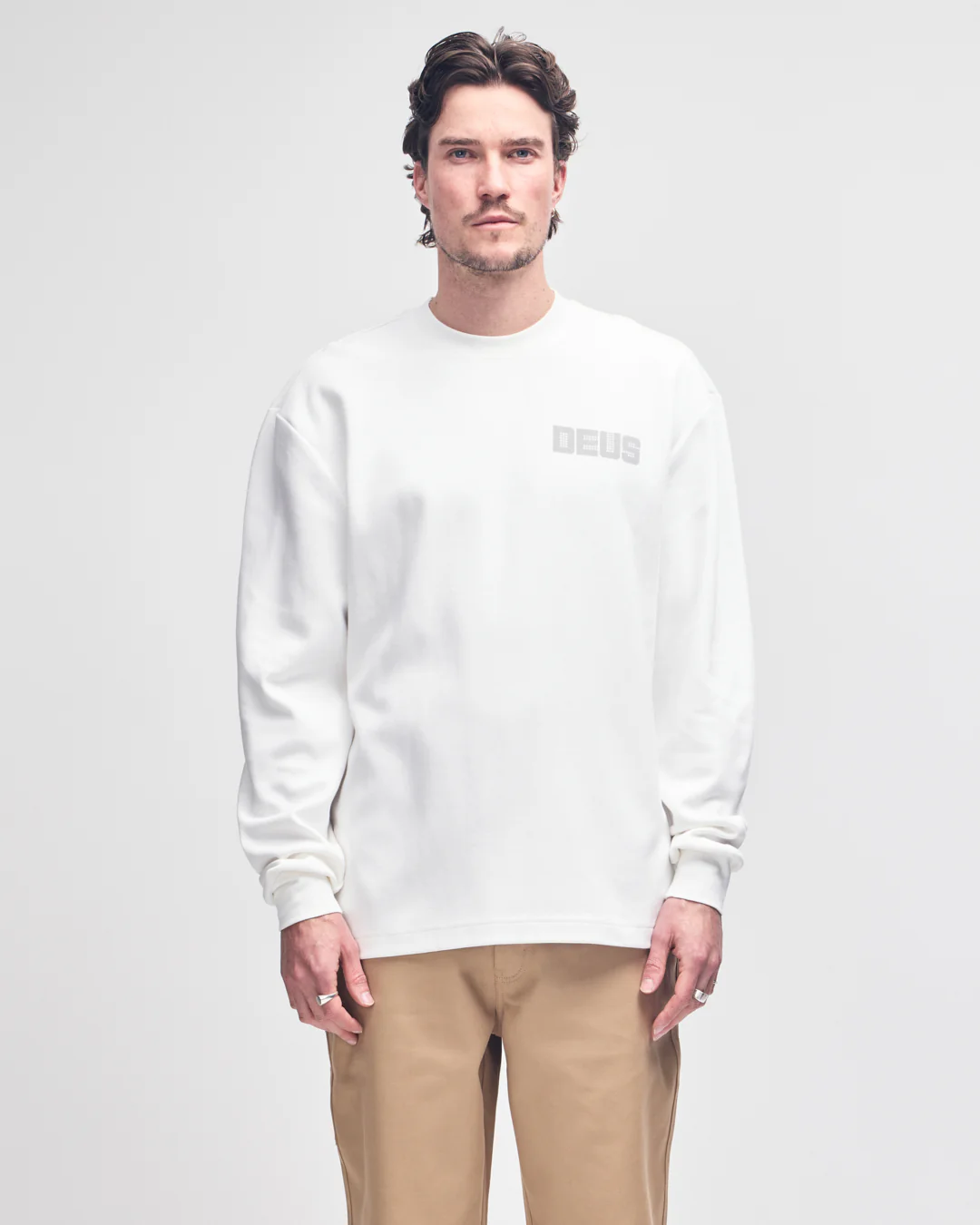 Be First Ls Tee - Vintage White