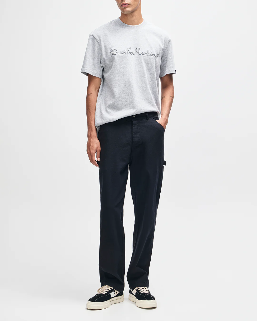 Big Fella Chambray Pant - Black - Image 5