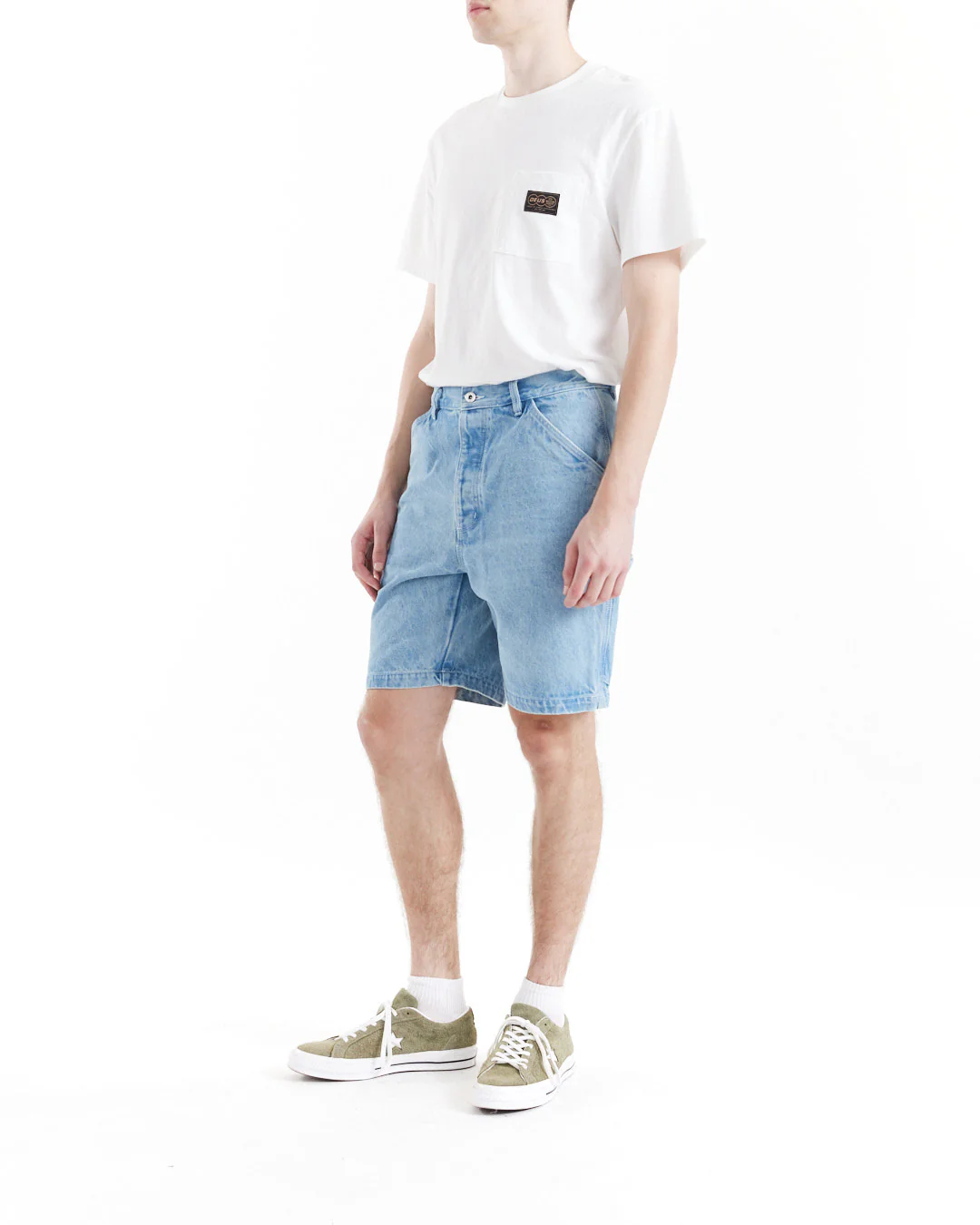 Big Fella Denim Short - Lt Stone - Image 4