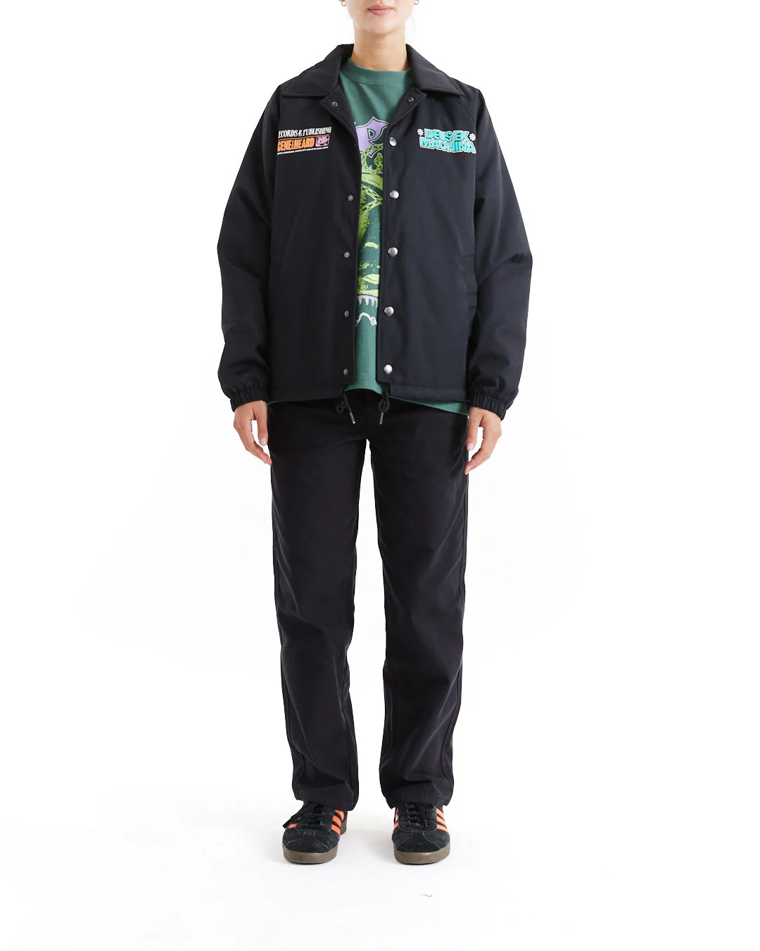 Bigkissu Coach Jacket - Black - Image 4