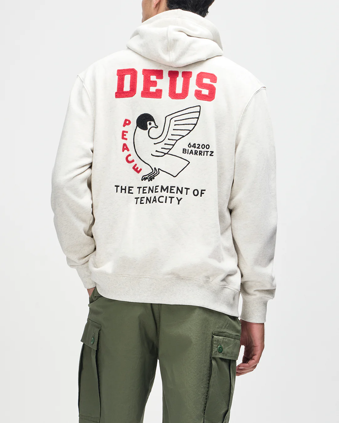 Buck Up Zip Hoodie - Lt Grey Marle - Image 2