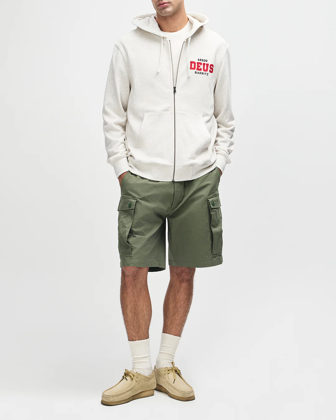 Buck Up Zip Hoodie - Lt Grey Marle - Image 5