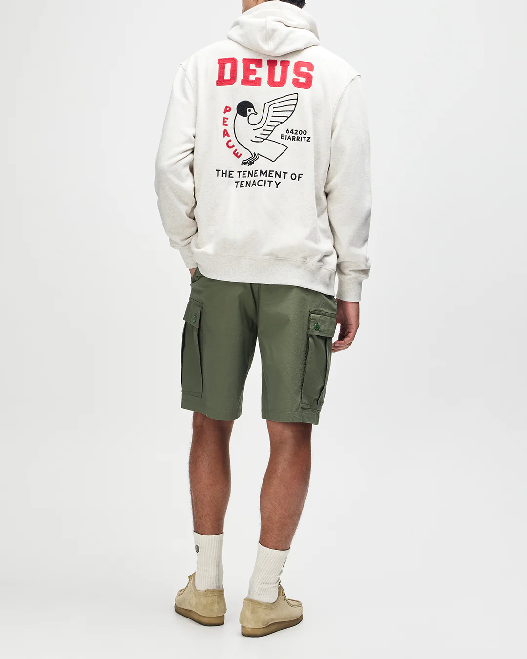 Buck Up Zip Hoodie - Lt Grey Marle - Image 6
