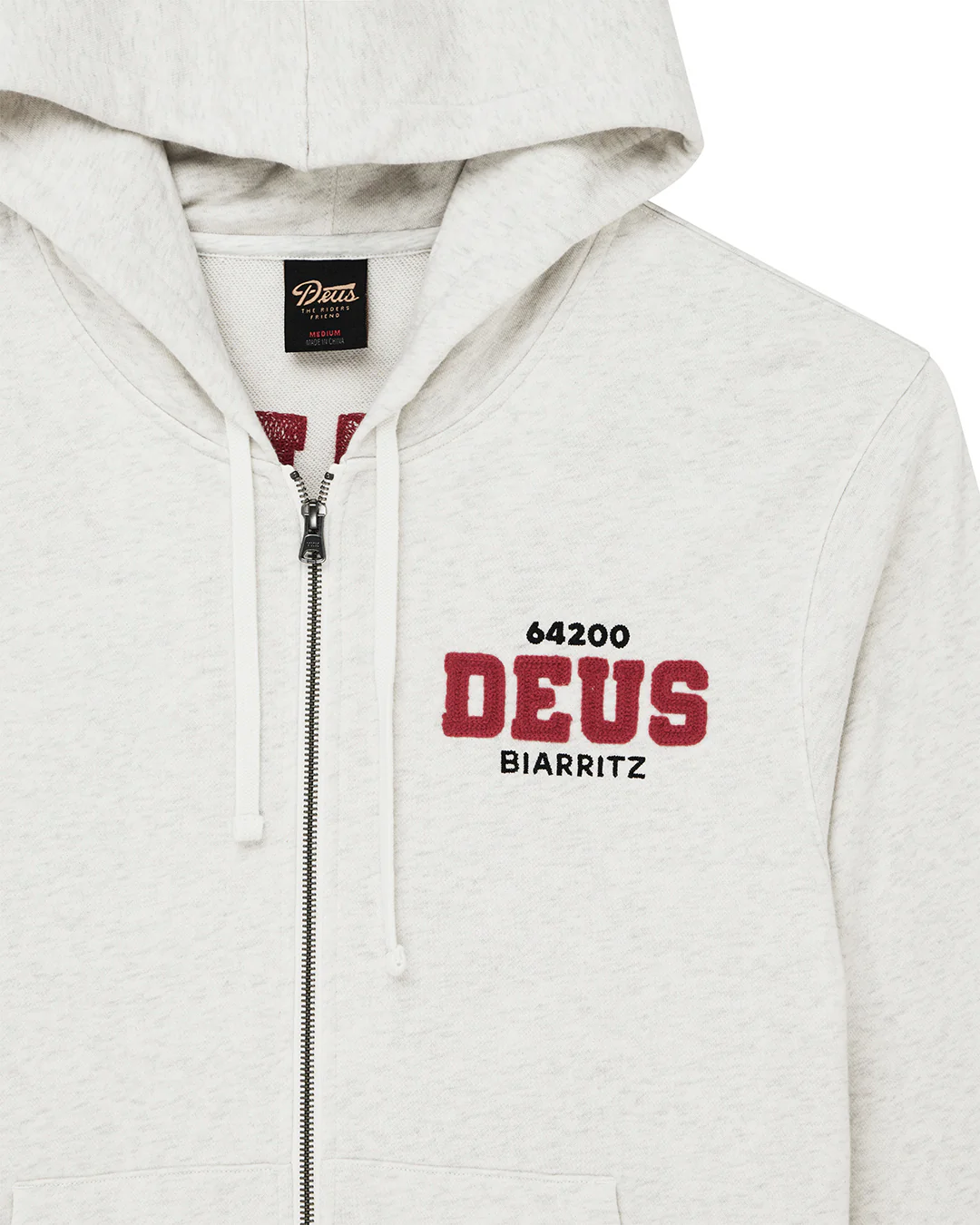 Buck Up Zip Hoodie - Lt Grey Marle - Image 7