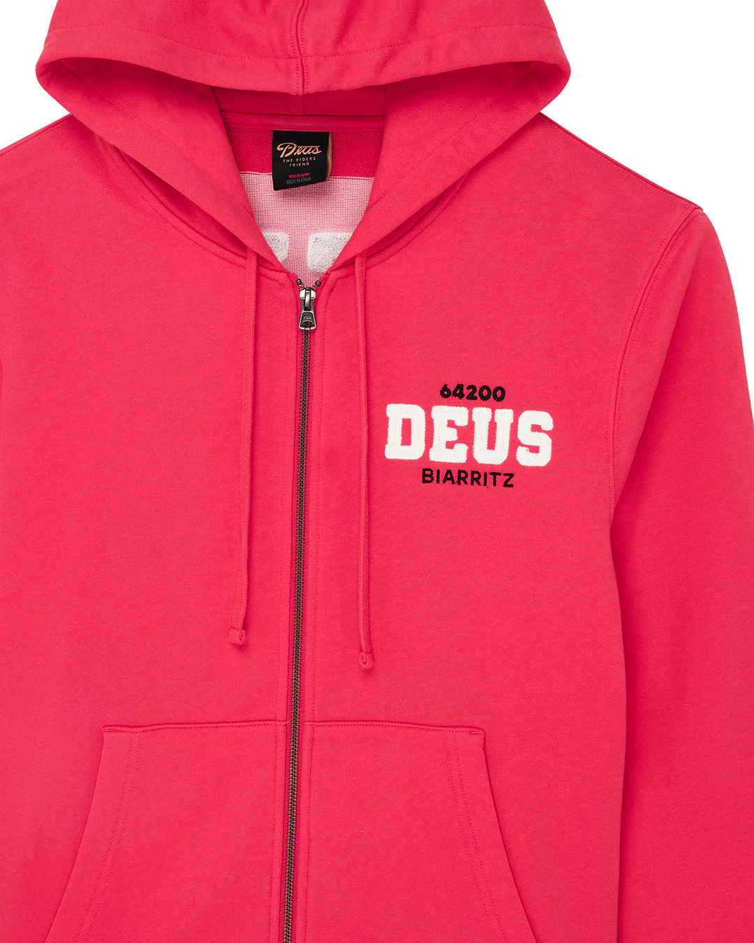 Buck Up Zip Hoodie - Melon Red - Image 8