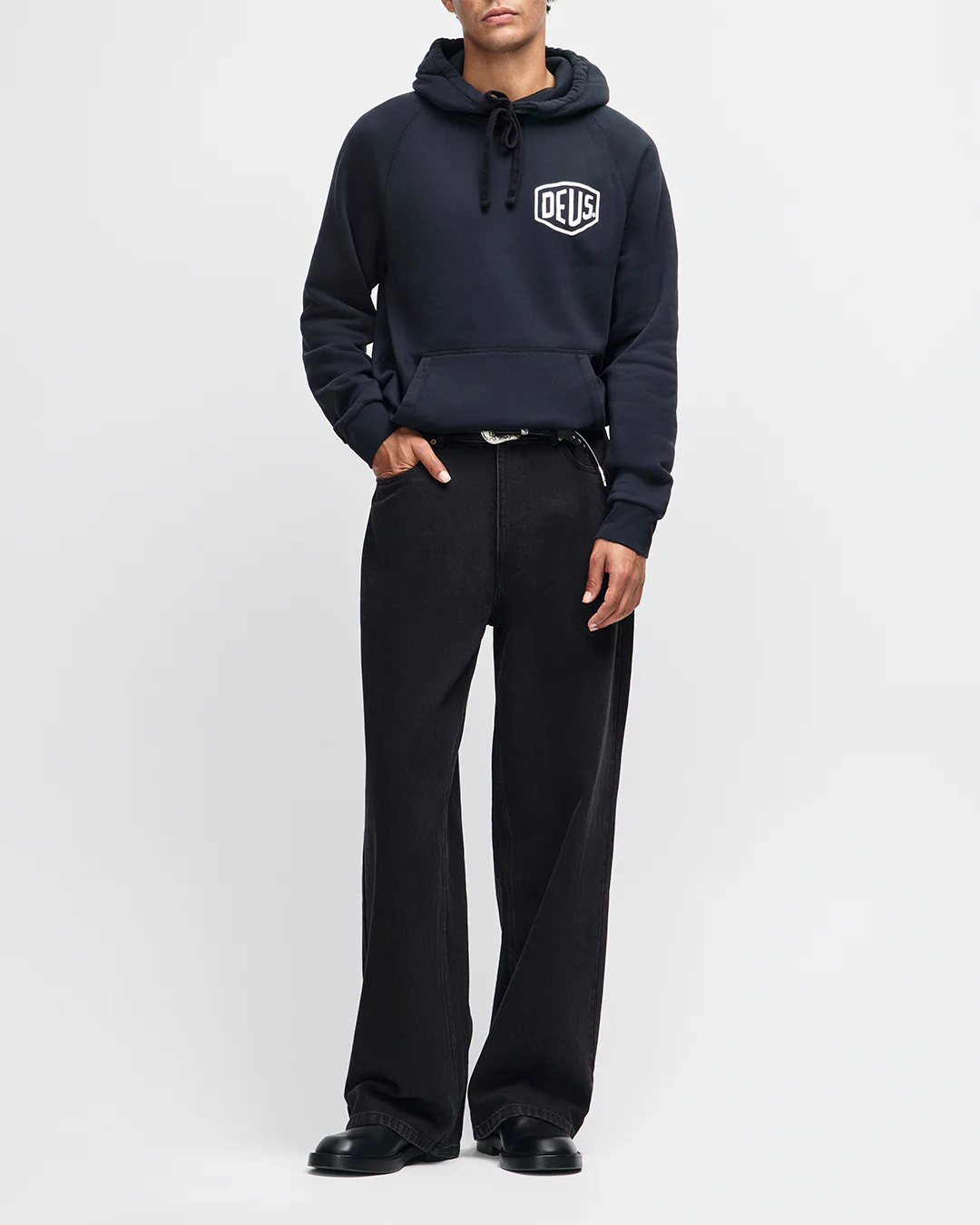 Camperdown Address Hoodie - Black - Image 5