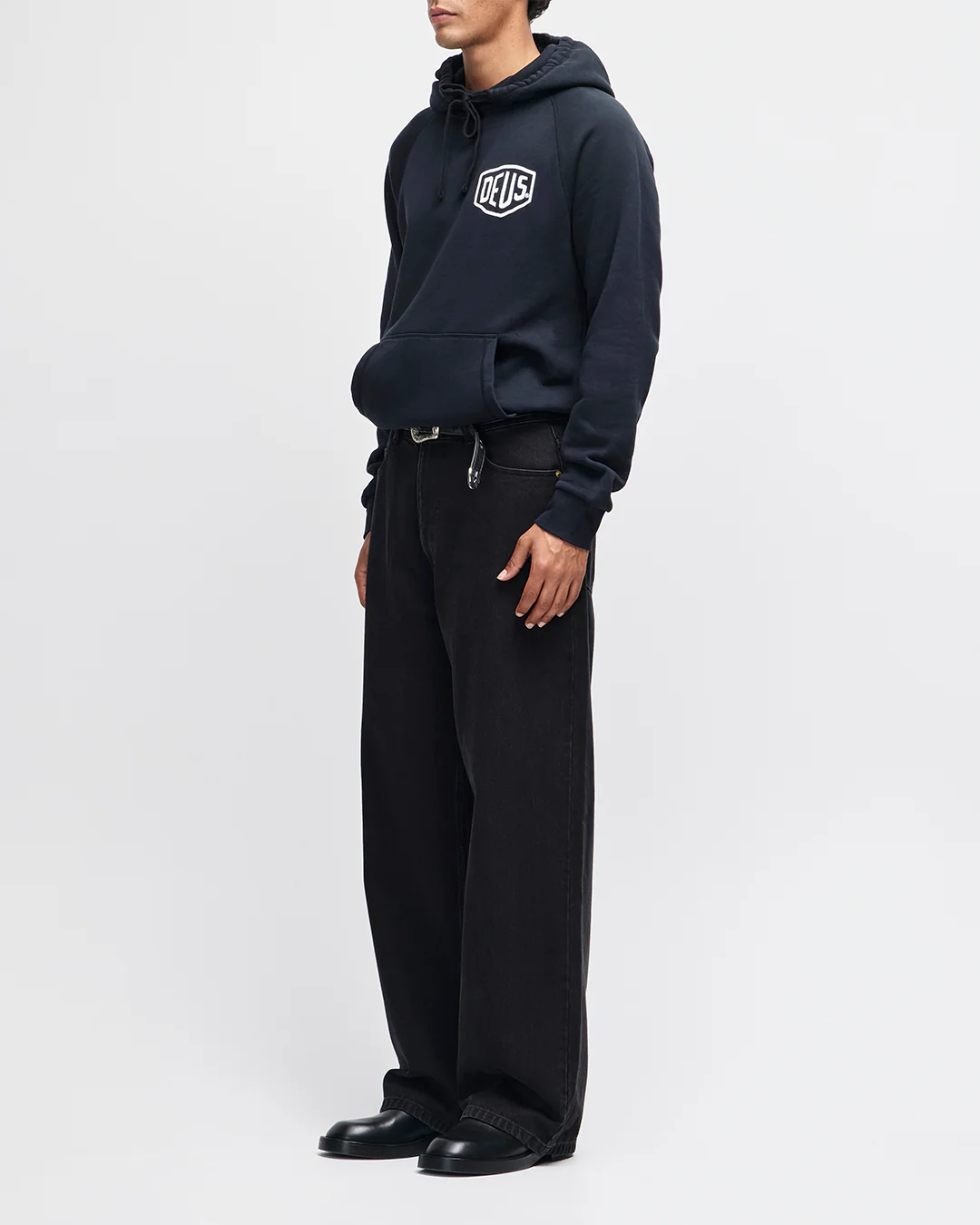 Camperdown Address Hoodie - Black - Image 8
