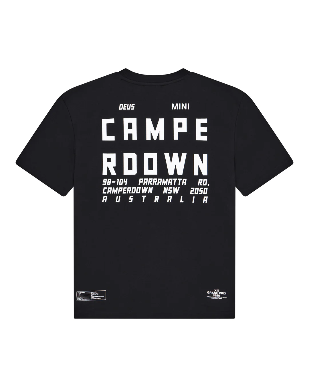 Camperdown Address Tee - Black - Image 4