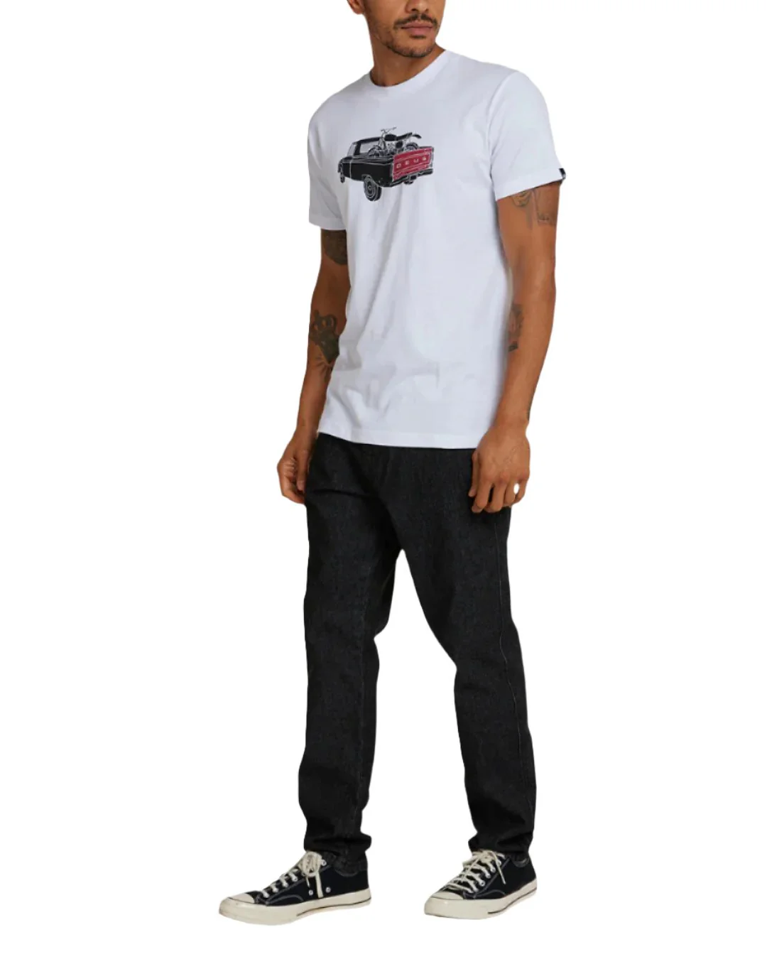 Carby Pickup Tee - White - Image 5