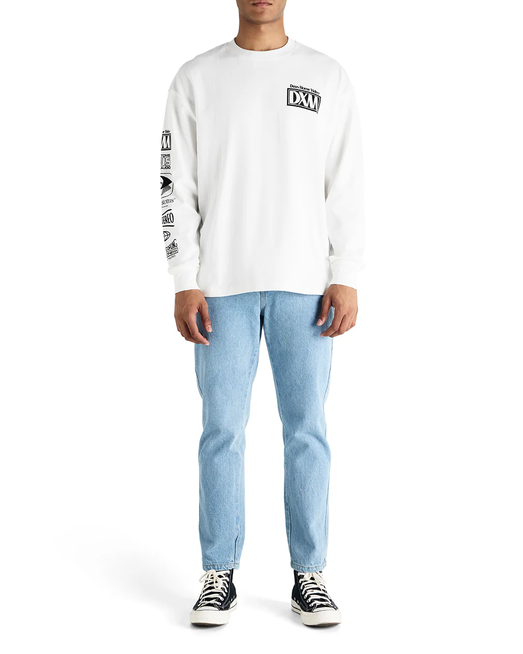 Cinematic Static Ls Tee Vintage White - Image 3