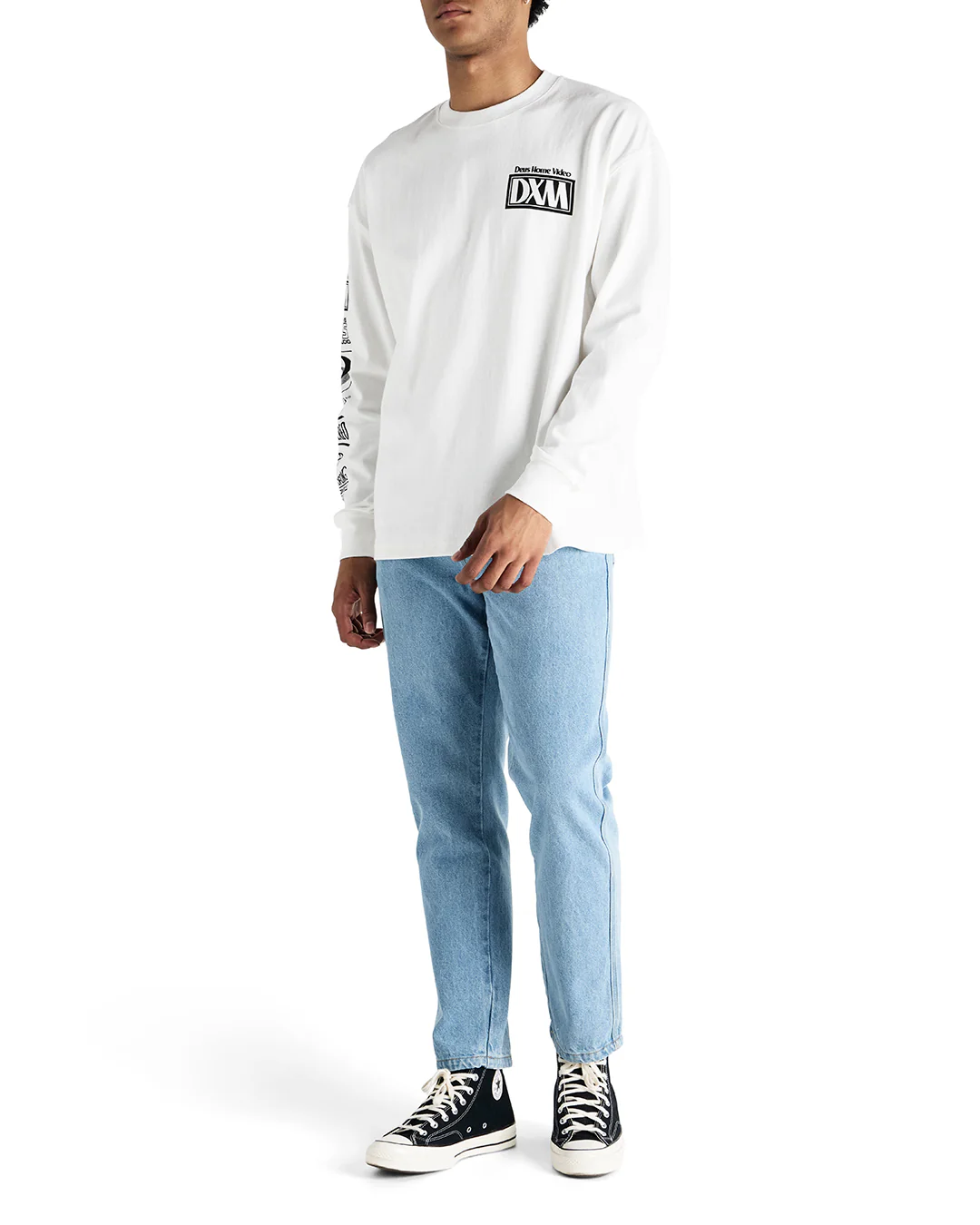 Cinematic Static Ls Tee Vintage White - Image 5