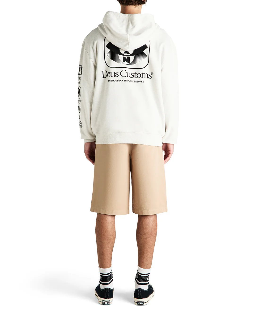 Cinematic Static Zip Hoodie - Light Grey Marle - Image 3