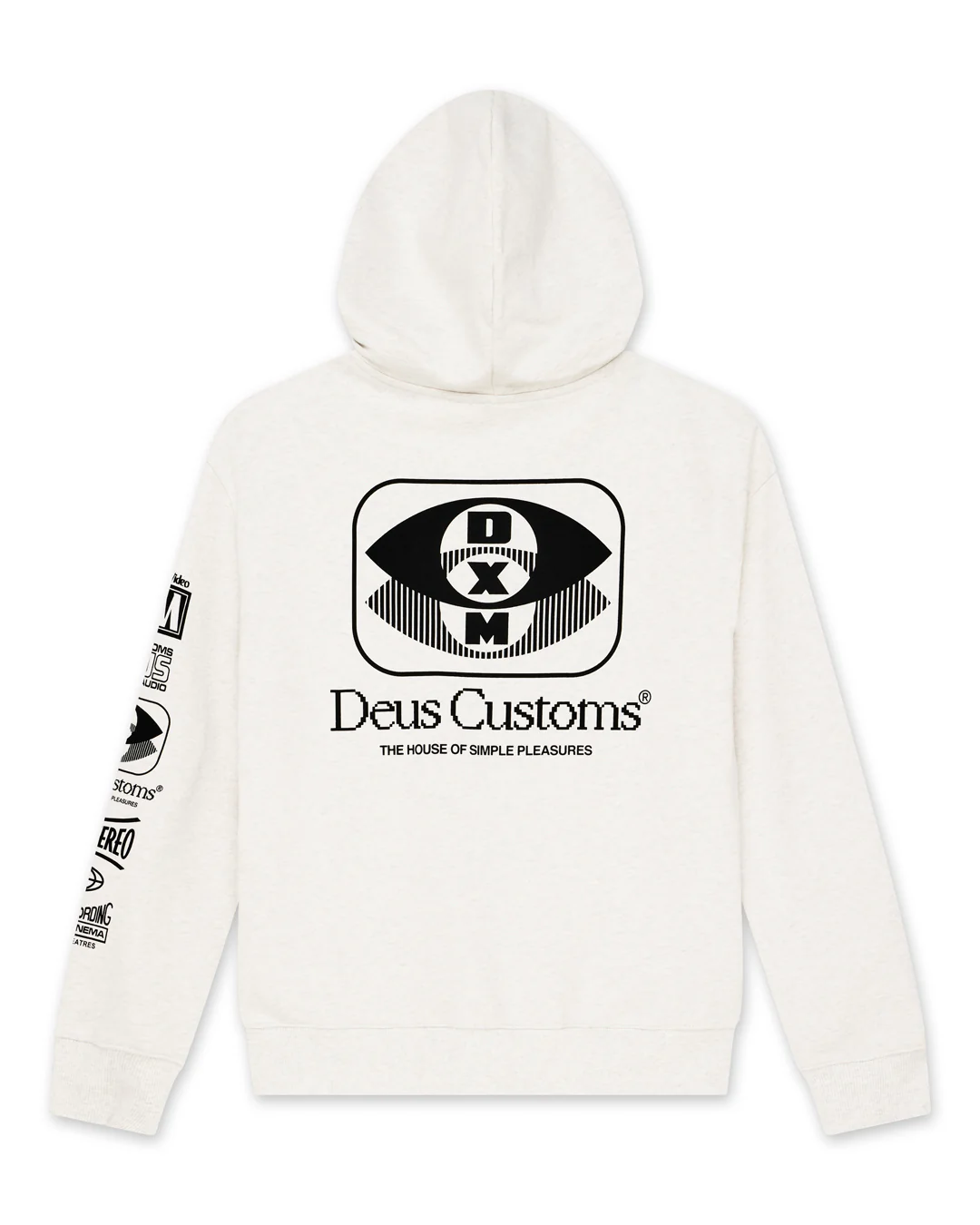 Cinematic Static Zip Hoodie - Light Grey Marle - Image 6