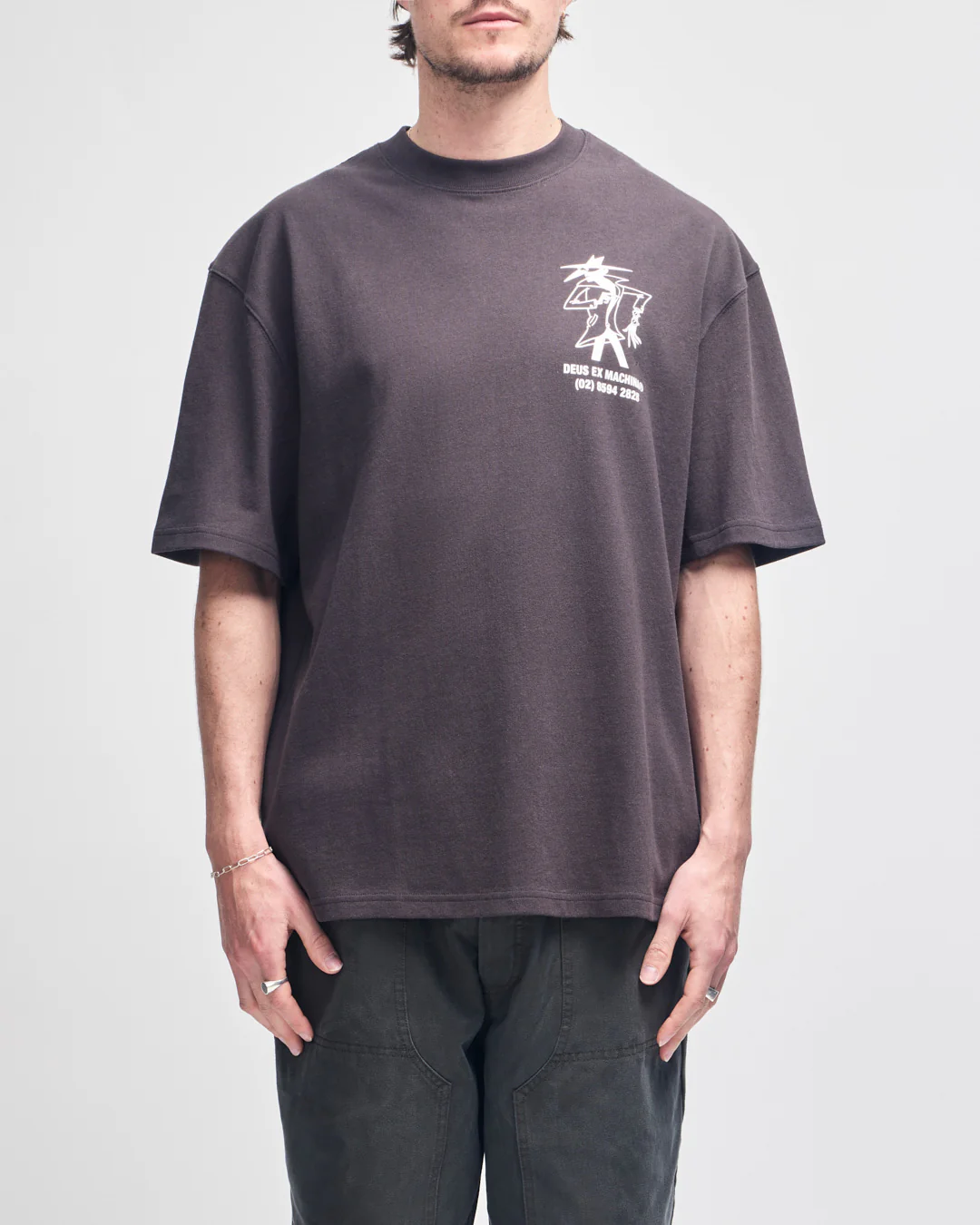 Clock It Os Tee - Anthracite