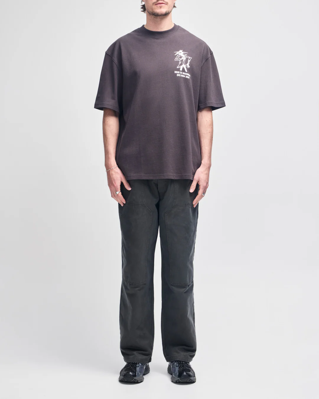 Clock It Os Tee - Anthracite - Image 5