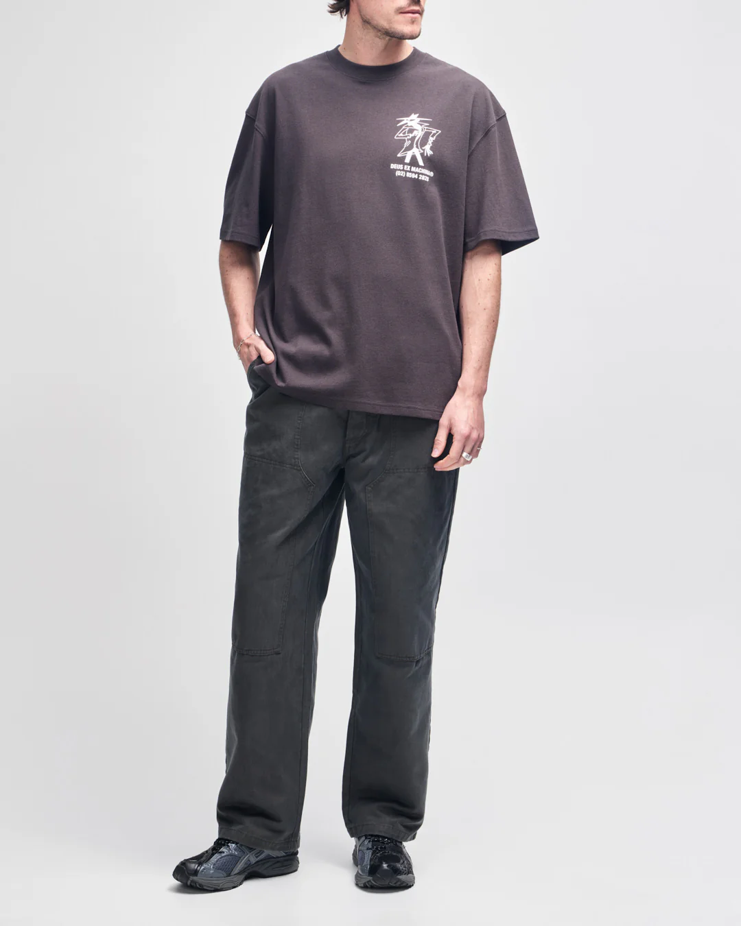 Clock It Os Tee - Anthracite - Image 9