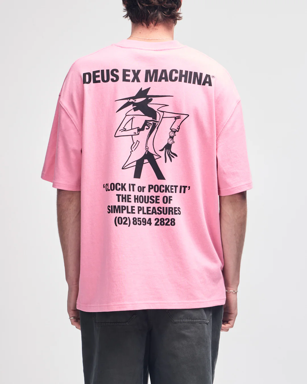Clock It Os Tee - Prism Pink