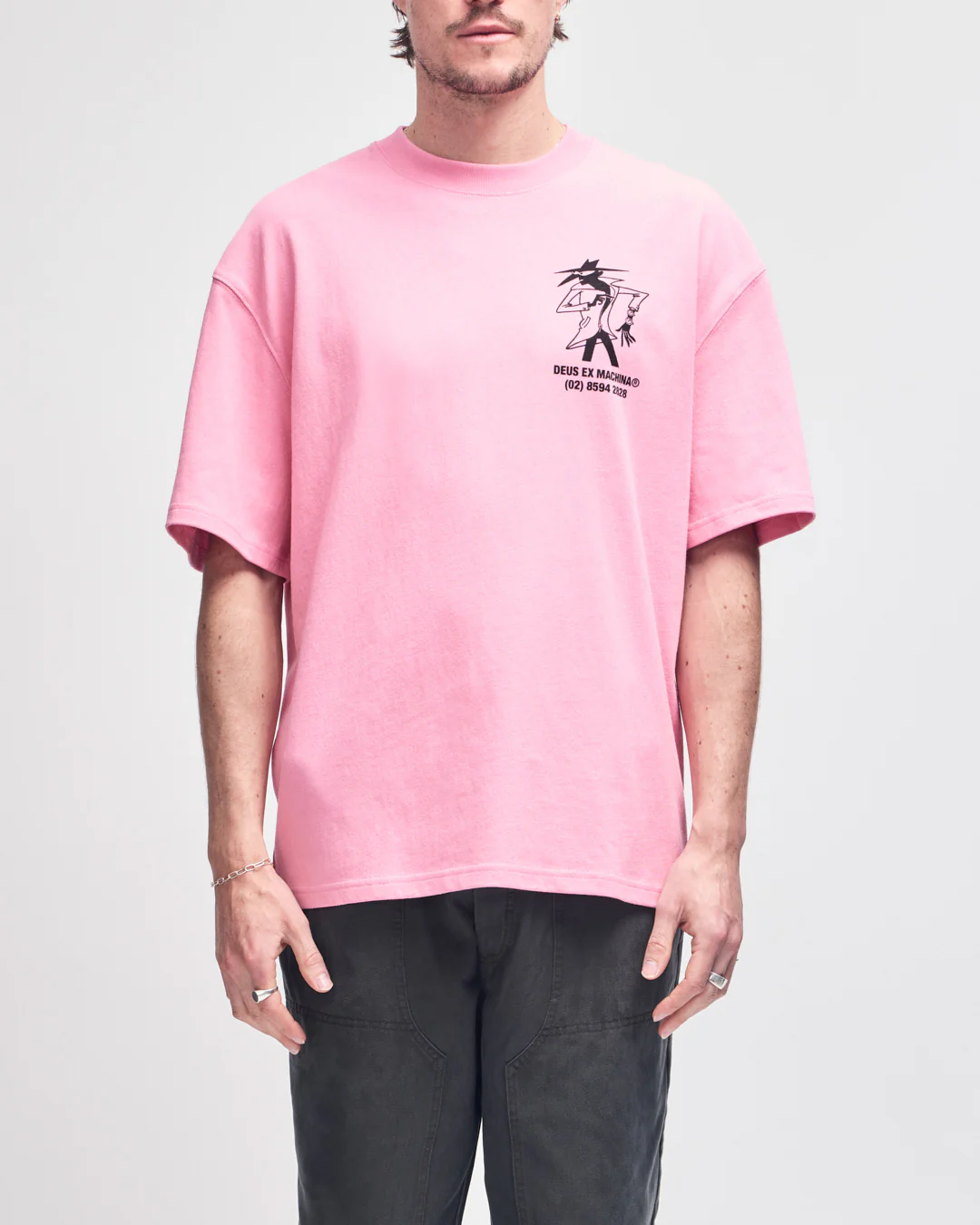 Clock It Os Tee - Prism Pink - Image 2