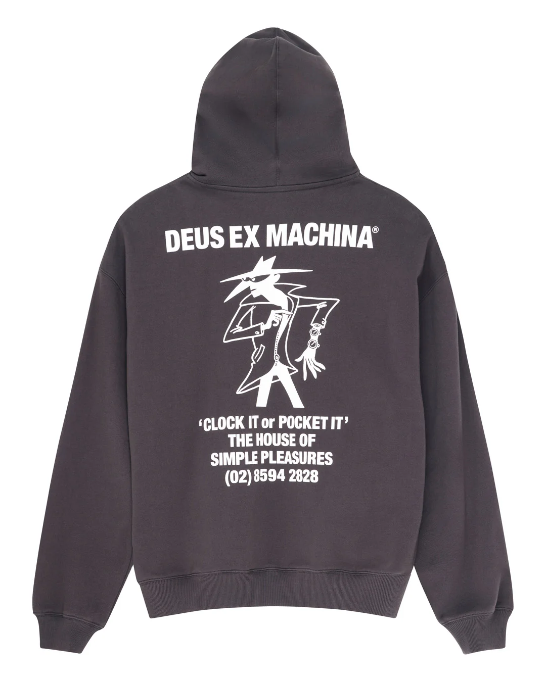 Clock It Zip Hoodie - Anthracite - Image 4