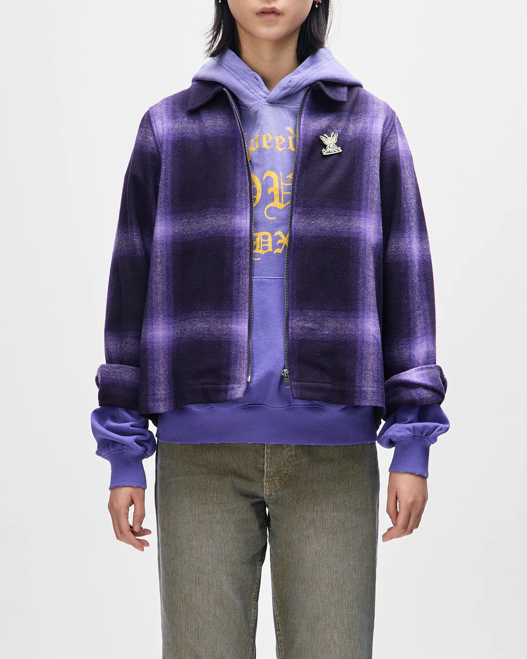 Control Circuit Jacket - Amethyst Check - Image 4