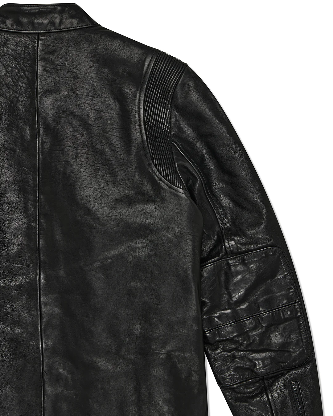 Cruiser Leather Jacket - Black - Image 10
