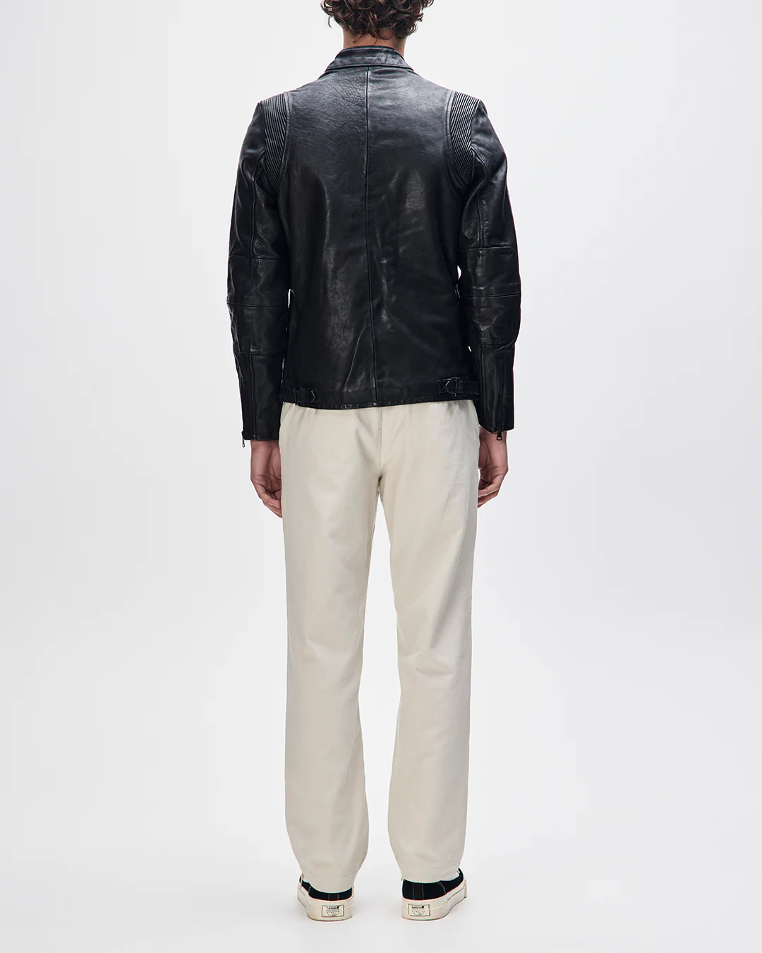 Cruiser Leather Jacket - Black - Image 8