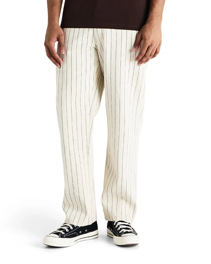 Dallas Stripe Work Pant - Natural