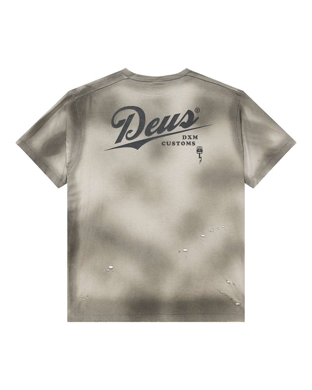 Damaged Dyed Tee - Beige - Image 2