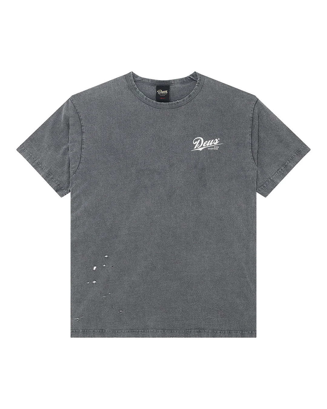 Damaged Dyed Tee - Charcoal