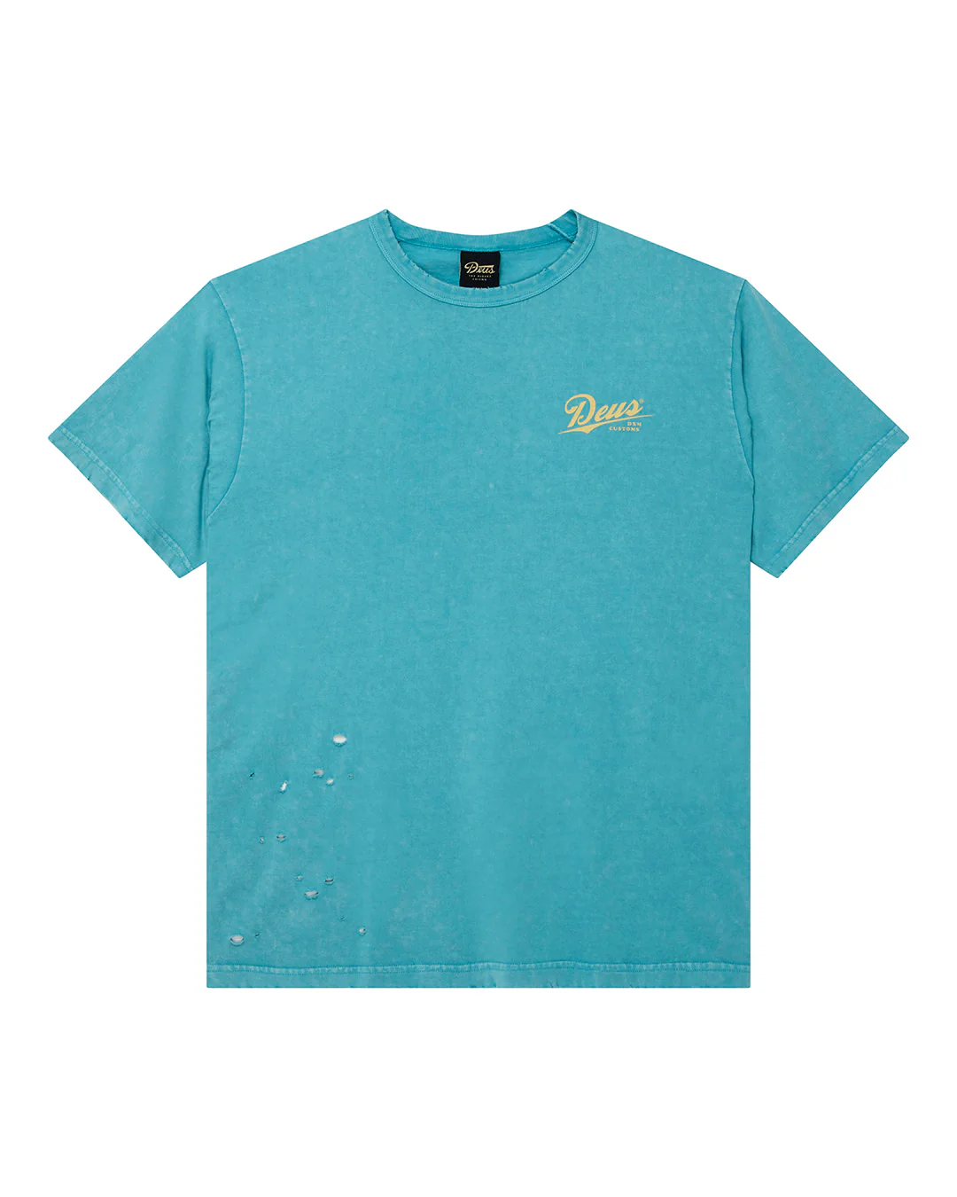 Damaged Dyed Tee - Green