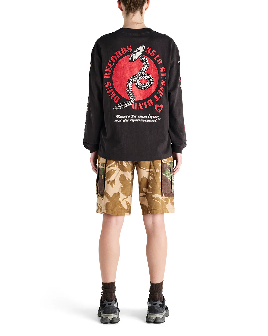 Dancing Ghost Ls Tee - Anthracite - Image 5