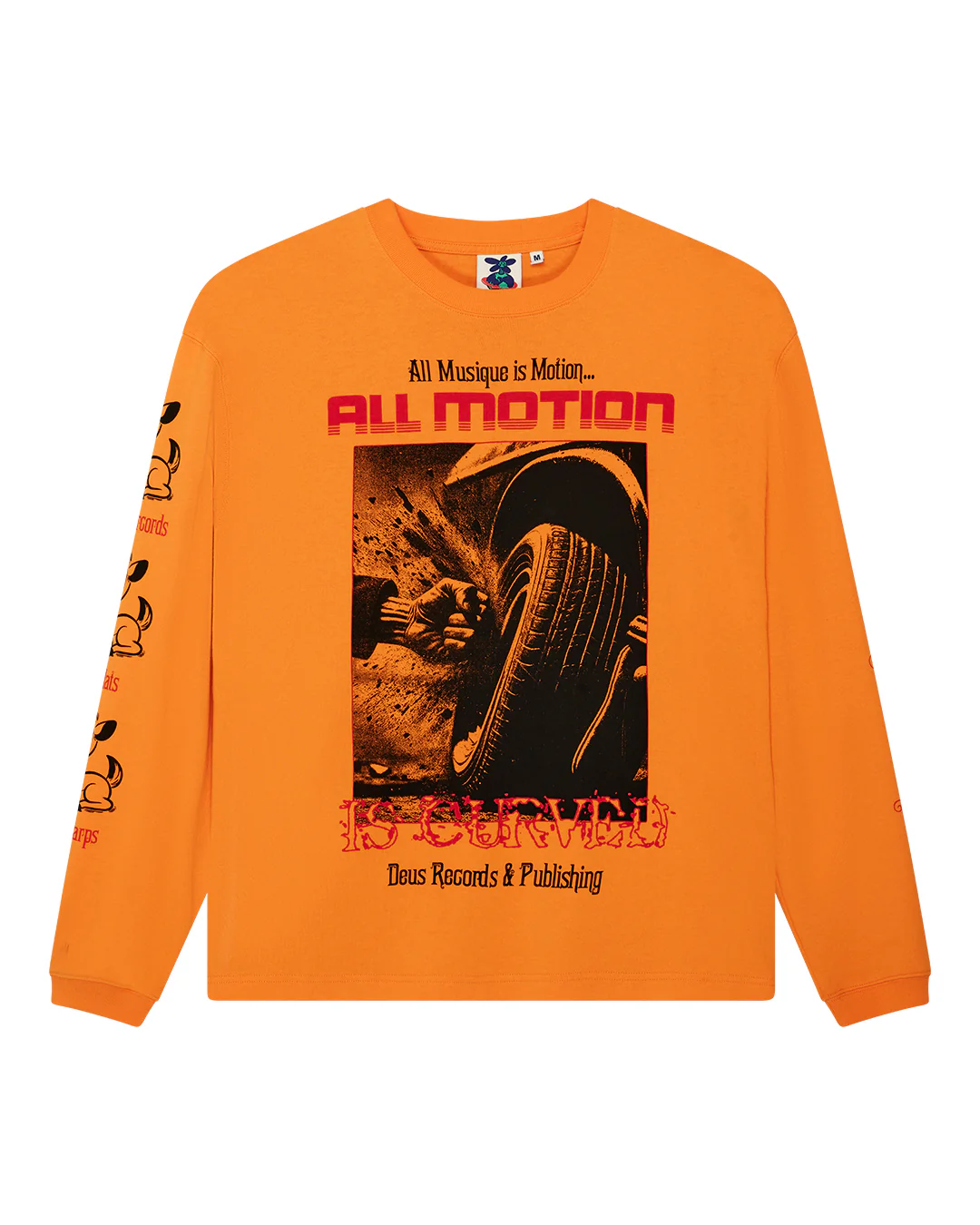 Dancing Ghost Ls Tee - Persimmon Orange - Image 7