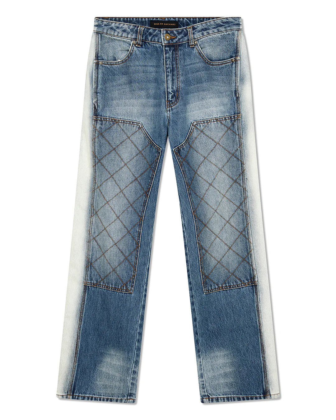 Dayton Denim Double Knee Pant - Blue Denim - Image 4