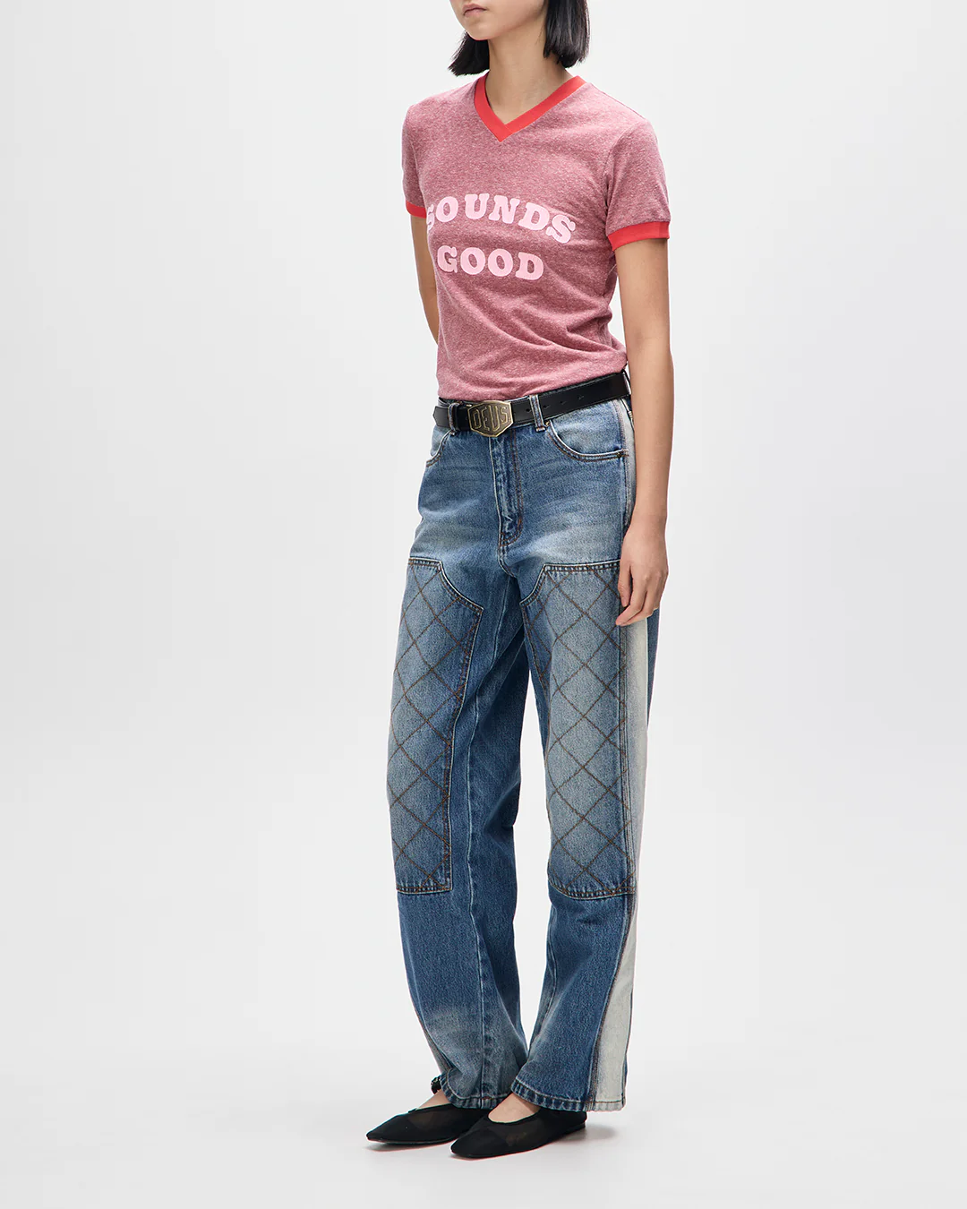 Dayton Denim Double Knee Pant - Blue Denim - Image 6