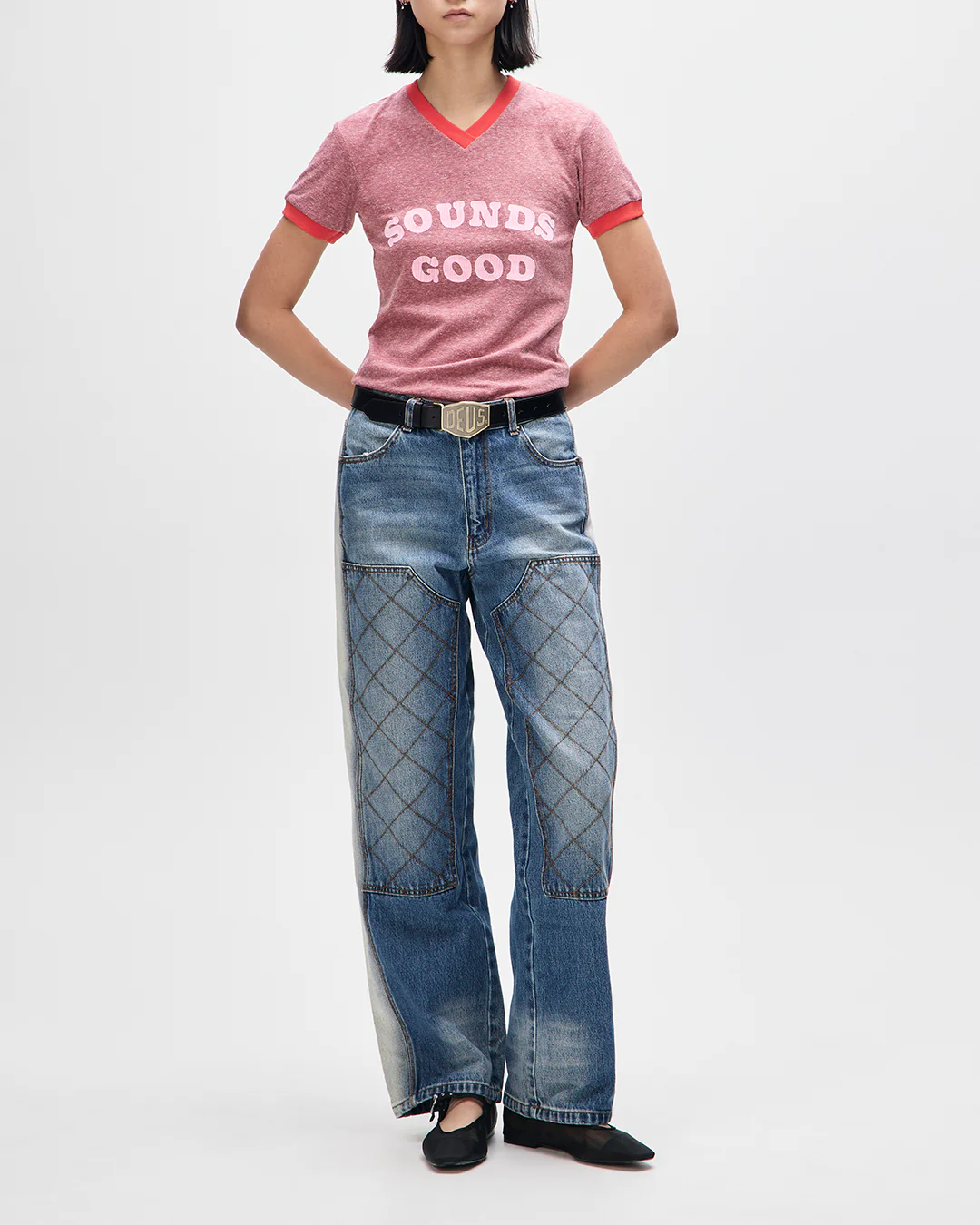 Dayton Denim Double Knee Pant - Blue Denim - Image 7