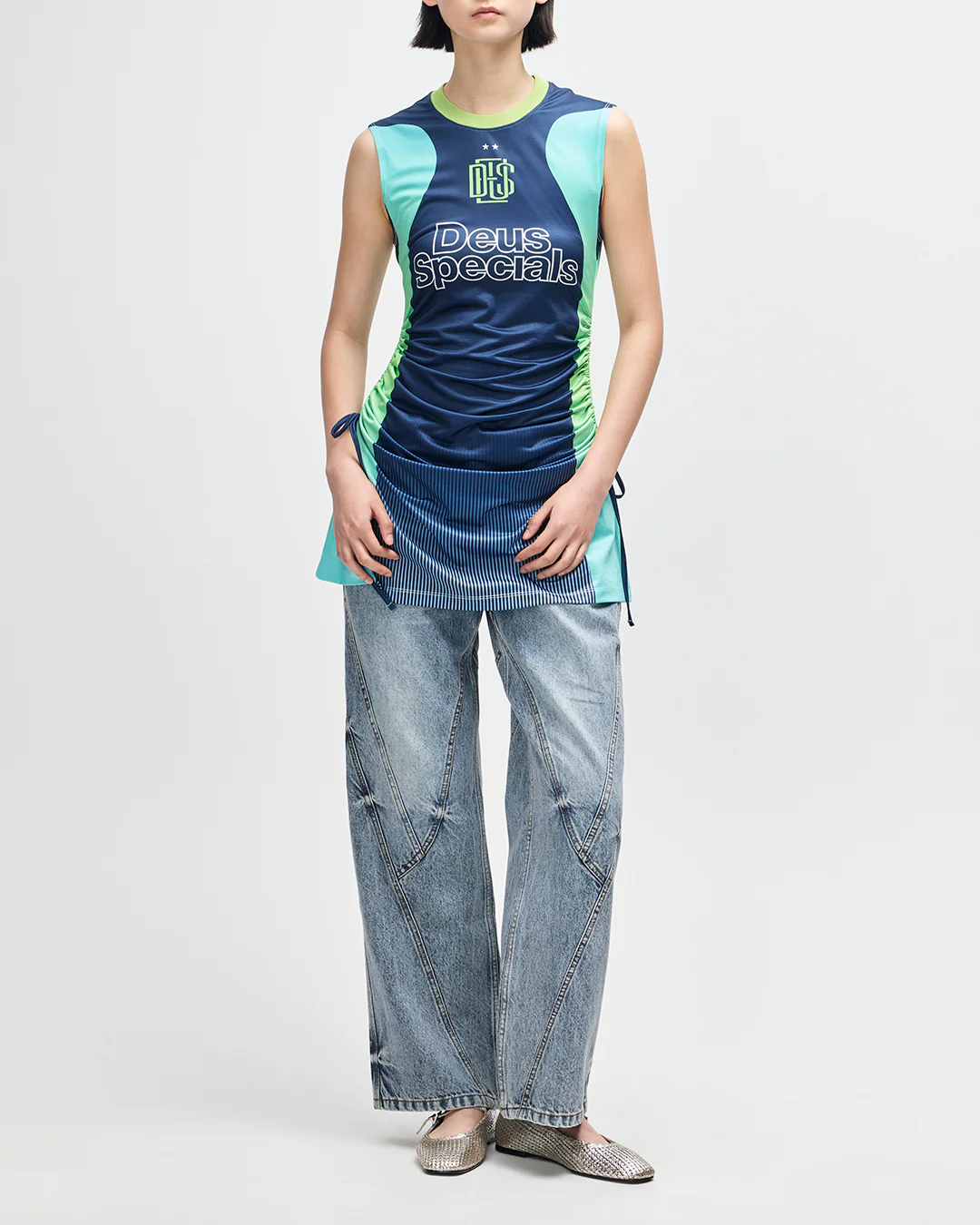 De Soleil Moto Dress - Lime Sunset - Image 5