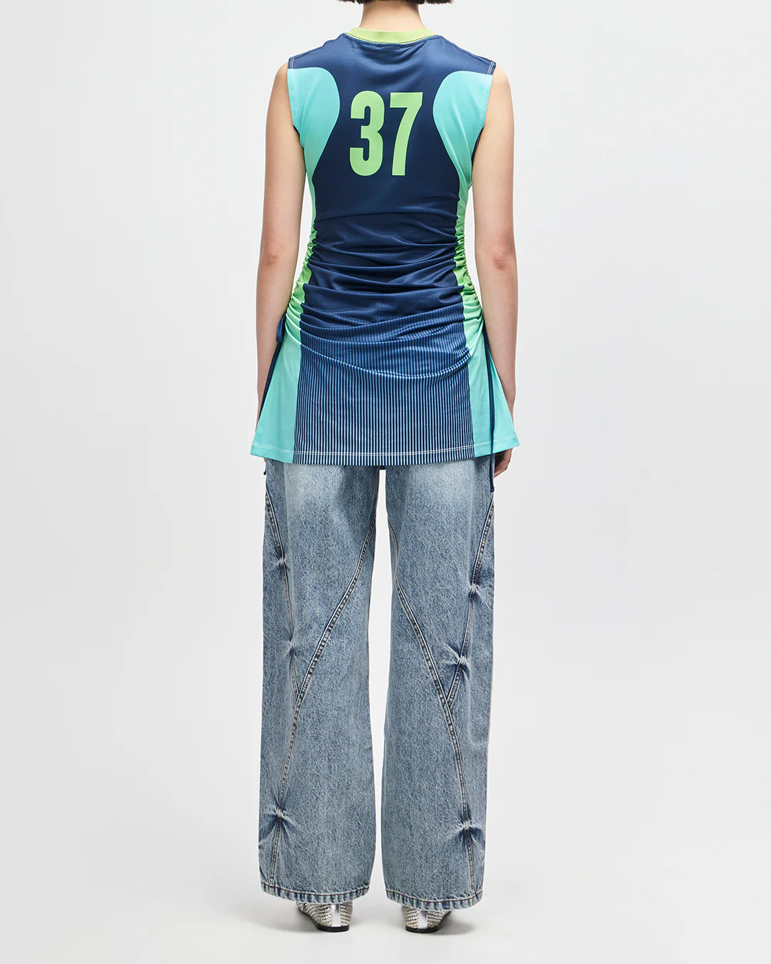 De Soleil Moto Dress - Lime Sunset - Image 6