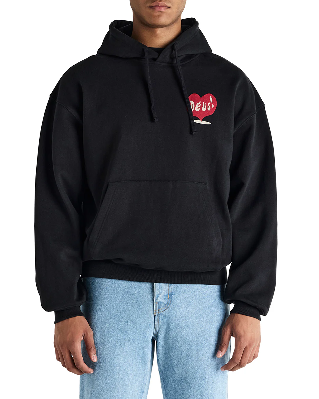 Deep Cut Hoodie - Black