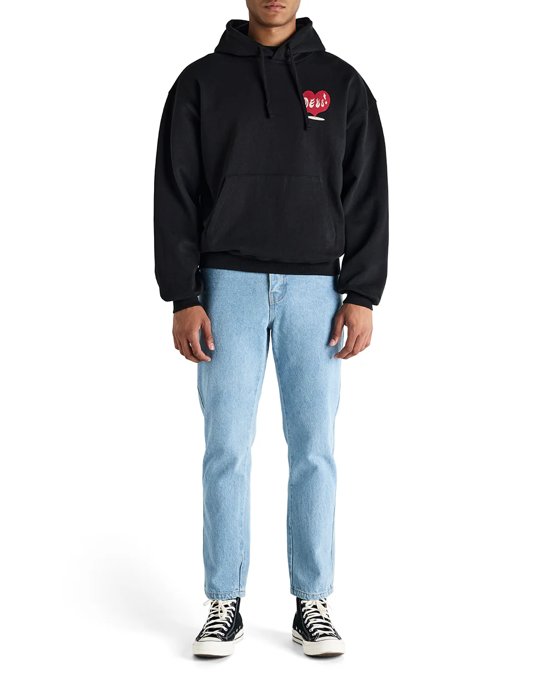Deep Cut Hoodie - Black - Image 5