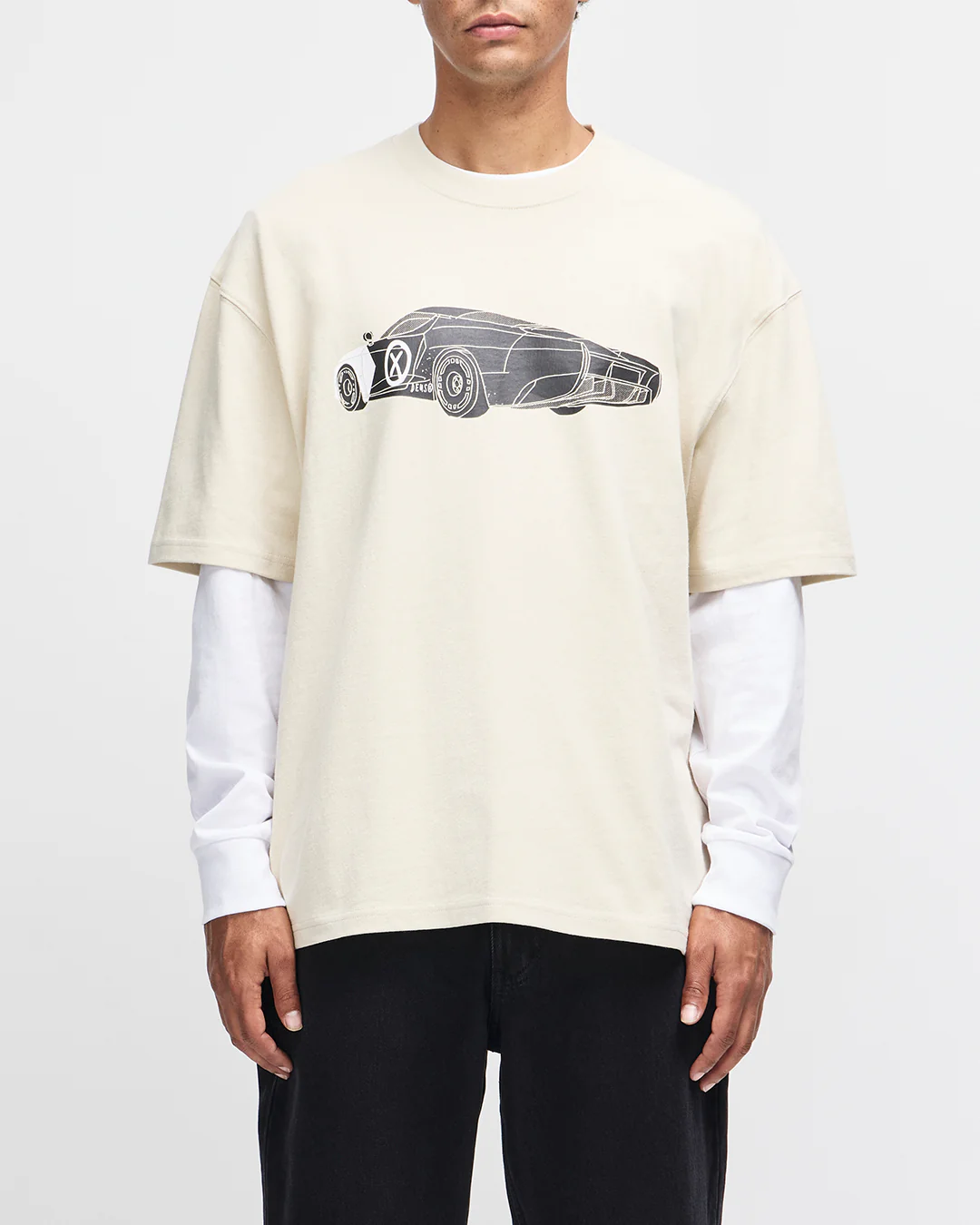 Deus x AGTZ Twin Tail Series Tee - Bone White
