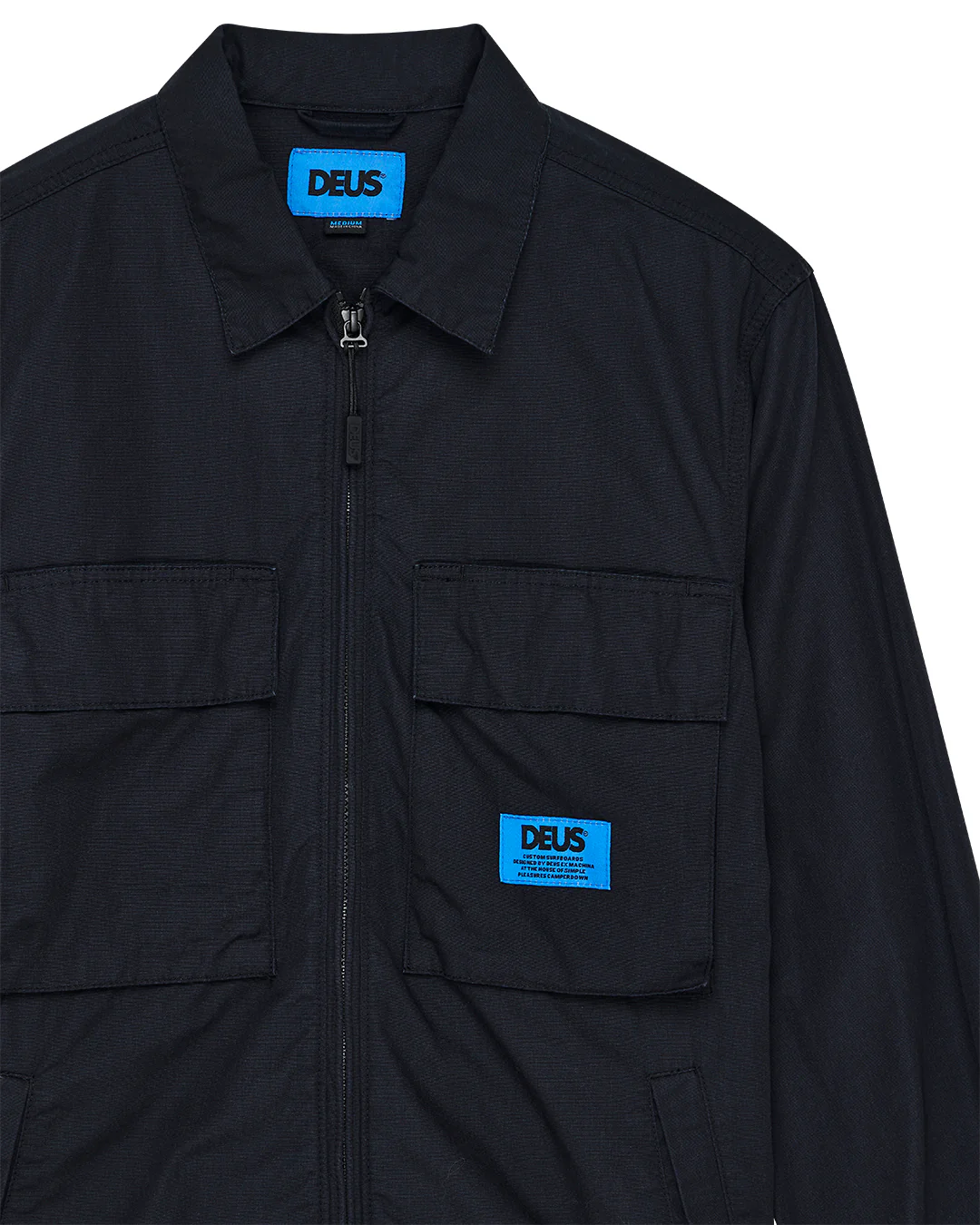 Duck Dive Zip Shirt - Black - Image 7